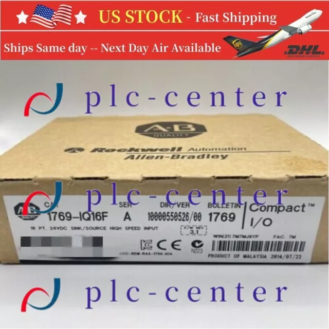 1769-IQ16F 16 Pt 24VDC I/O Input Module New Factory Sealed FREE SHIP