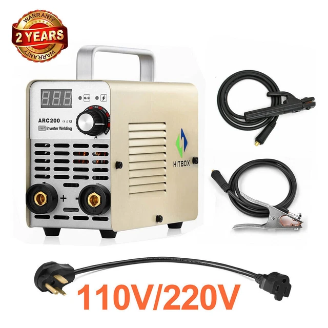 200A ARC Welder 110V 220V Dual Volt MMA Stick ARC IGBT Inverter Welding Machine