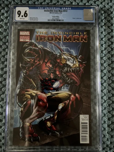 Invincible Iron Man #512 - Marvel 2012 Stroman variant issue - CGC NM+ 9.6