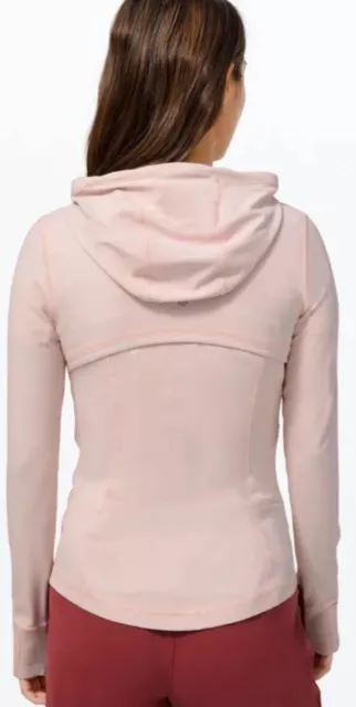 Lululemon Womans Hooded Define Jacket Nulu Size 2 Pink Pastel  Run/Activewear 2