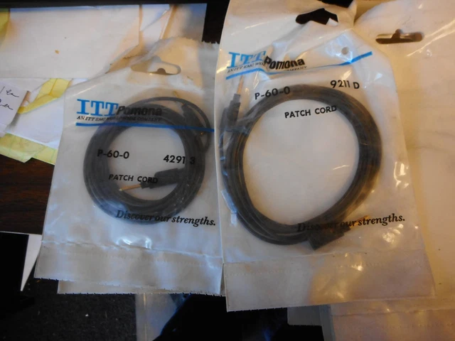 Pomona P-60-0/ Patch Cord, Test Lead 0.080" Tip Plg To 0.080" Tip Plg, 5' Long