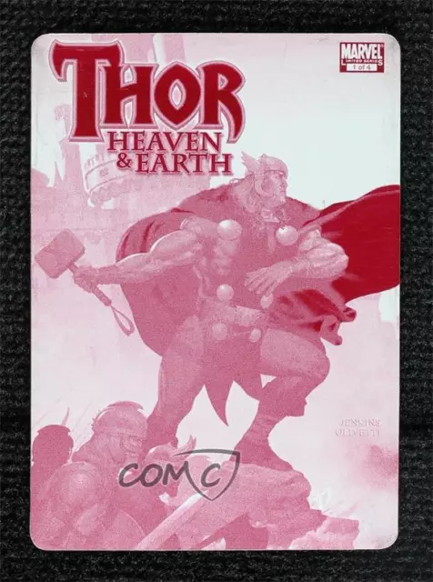 2014 Upper Deck Marvel Premier Printing Plate Magenta Front 1/1 Thor #CN-2