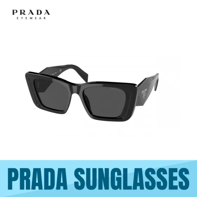 Prada Pr 08Ys - 1Ab5S0 Black - Dark Grey Women's Sunglasses 51Mm Authentic New