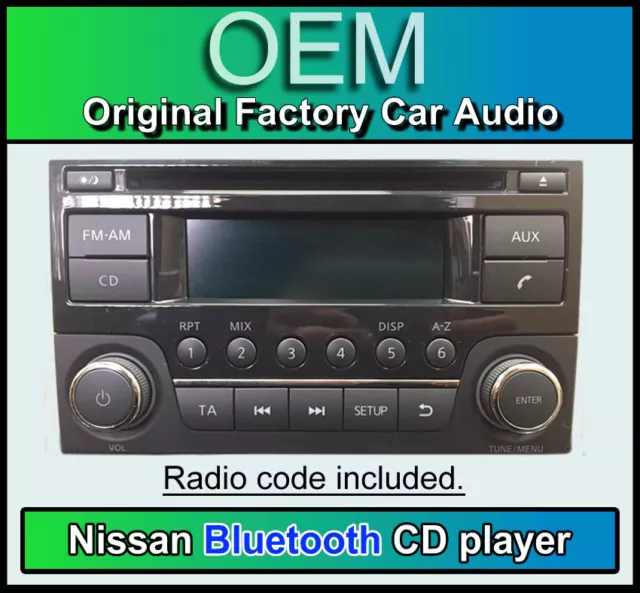 NISSAN NV200 BLUETOOTH stéréo, Nissan 28184BR50A, PN-3439F-B, avec code  radio EUR 339,14 - PicClick FR