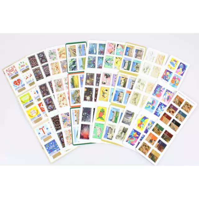 Lot De 10 Carnets Timbres Autoadhésifs 120 Lettres Vertes 20G Affranchissement