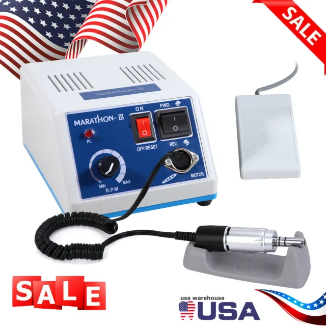 Dental Lab Marathon Electric Micromotor Polishing Unit + 35K rpm Motor Handpiece