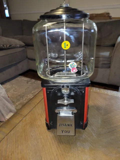 Antique Victor Topper 1 Cent Gumball or Candy Machine