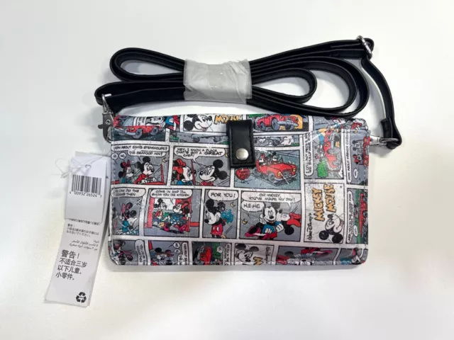 Walt Disney World Mickey and Minnie Mouse Comic Strip Purse Handbag Wallet NEW