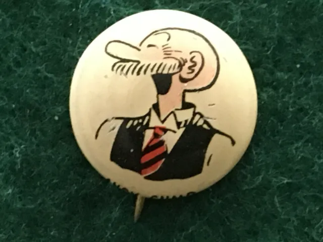 1945 Kelloggs Pep Pin Pinback - Cereal Premium Advertising - Andy Gump