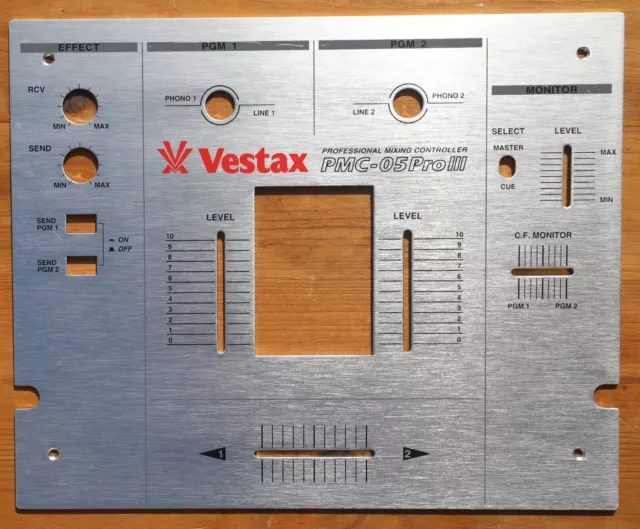 Vestax PMC-05 Pro 3 III NEUE Abdeckplatte, bitte L@@K