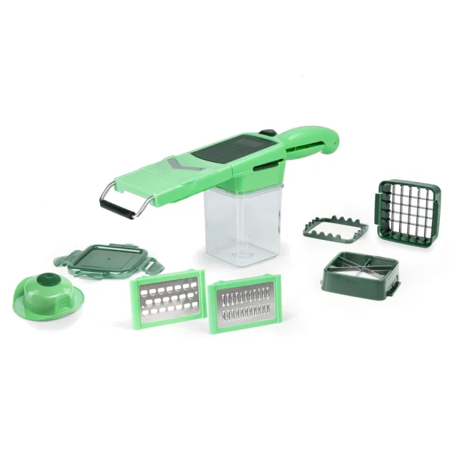 Genius A34267 Nicer Dicer Quick Professional Plastic Vegetable Slicer, Green