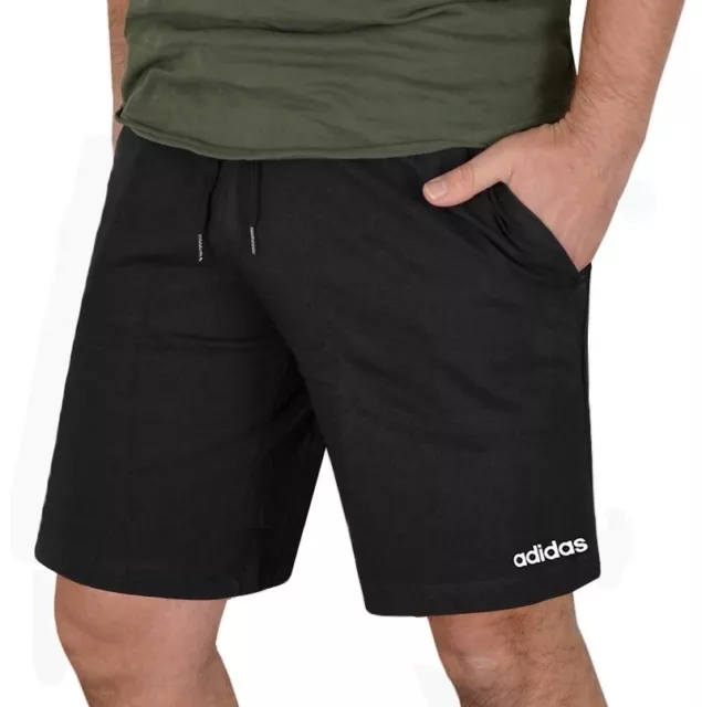 Adidas Bambini Sweat Shorts Training's Pantaloni Jogger Bermuda Ragazzi Nero
