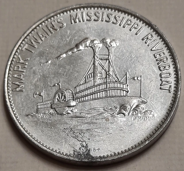 ONE CENT COINS: Mark Twain's Mississippi Riverboat SHELL Famous Facts & Faces