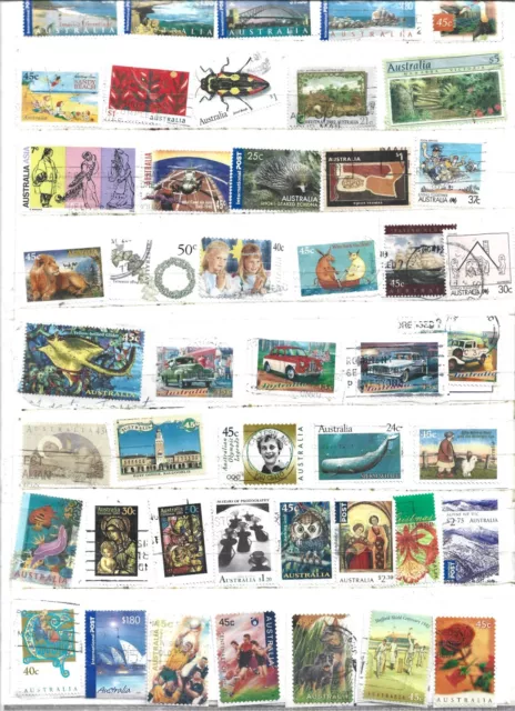 Timbres Obliteres Sur  L Australie