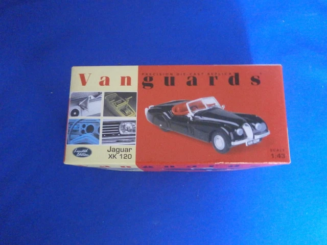 Vanguards Jaguar XK120 OTS Black. 1/43 scale.