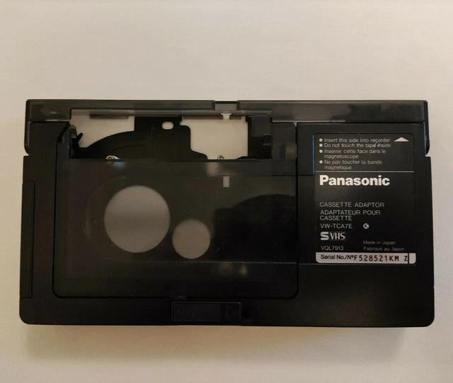 PANASONIC VWTCA7E CASSETTE Tape Adaptor SVHSC VHSC to VHS Made In