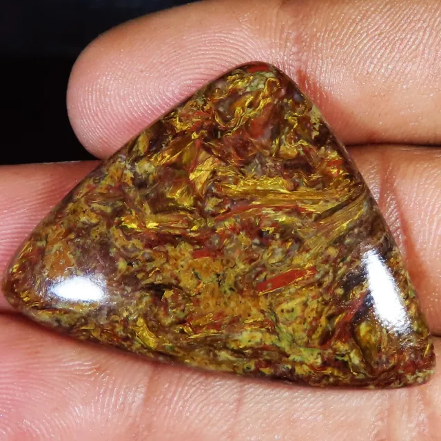 (30 X 41 x 6 MM SIZE) 55.15 Cts NATURAL PIETERSITE FANCY CABOCHON LOOSE GEMSTONE