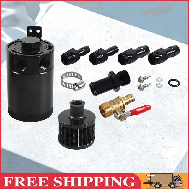 Separatore respiro 2 porte serbatoio collezione sconcertato universale auto (valvola + filtro)