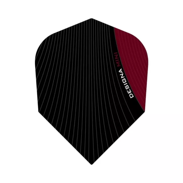Designa Infusion Mini Dart Flights, Two Tone Red. Pack of 5 (15 Flights)