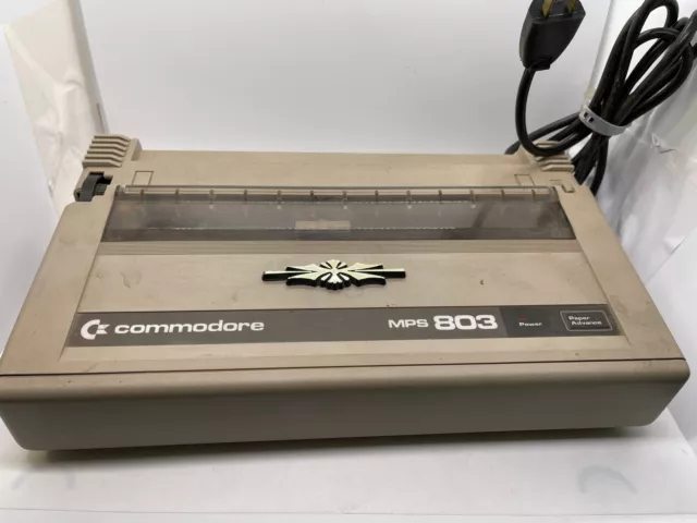 Commodore MPS-803 Dot Matrix Printer ~ Powers On