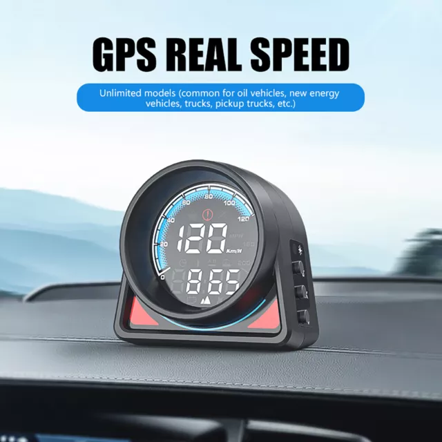 Car HUD Gauge Universal GPS HUD Head Up Display 2.4-inch Screen Auto Accessories 2