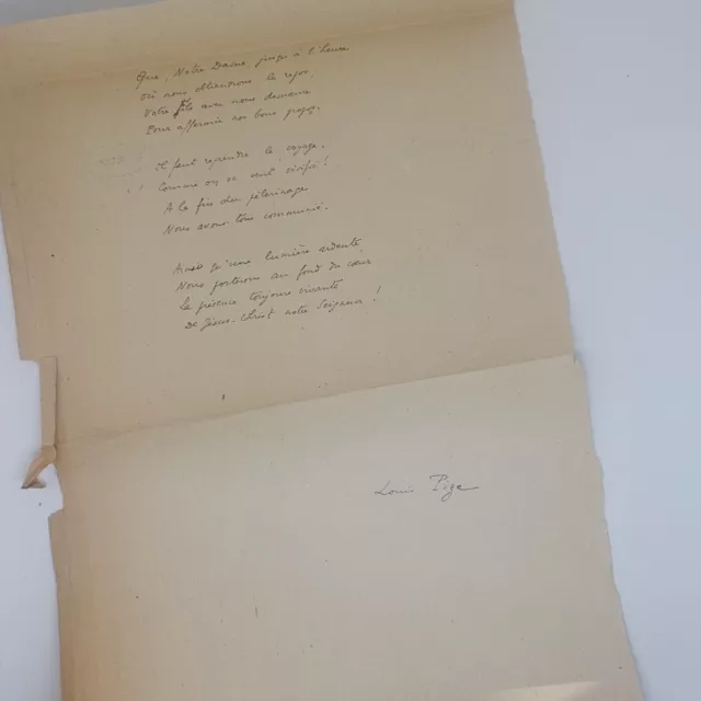 Les pins et les cyprès, poèmes, + poème manuscrit, EO, Louis Pize, 1921 2