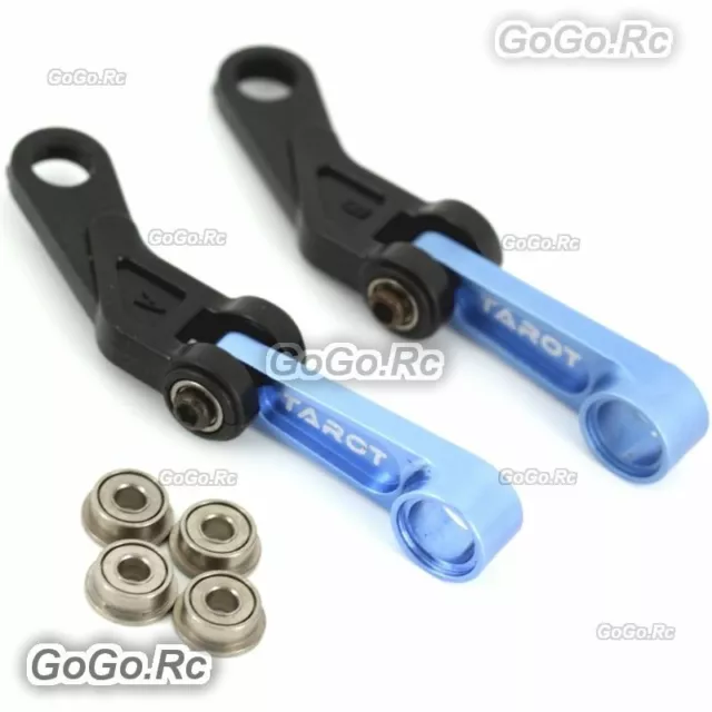 Tarot 450 FBL Metal SF Control Arm Blue For T-REX 450 Flybarless - TL45113-01 2