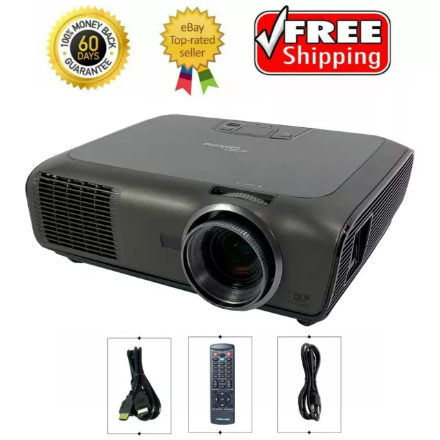 Optoma TX765W DLP Projector 4000 Lumens HD 1080p HDMI Wireless Networking bundle