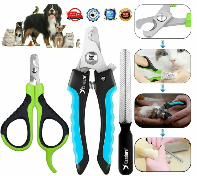 Pet Dog Nail Clipper Cutter Cat Scissor Animal Claw Trimmer Grooming Large Small