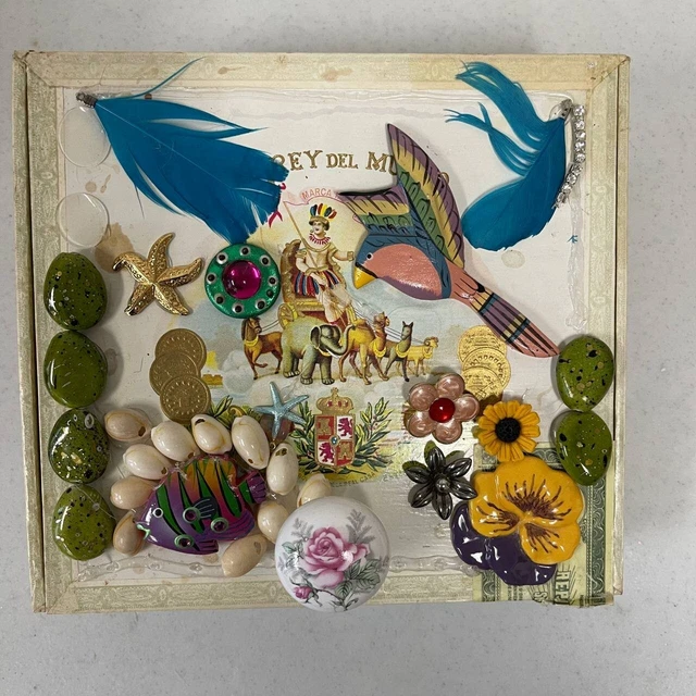 Empty Cigar Box El Rey Del Mundo, Double Corona, Vintage