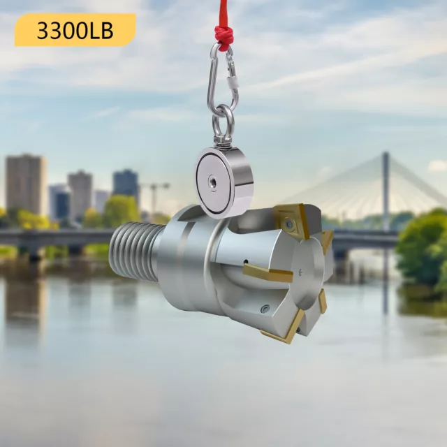 1000 lb+ Strong Neodymium Fishing Magnet - Includes Durable Hard Scraper,  Threadlocker, 1000 lb+ Magnet for Magnet Fishing - Underwater Metal  Detector: : Industrial & Scientific
