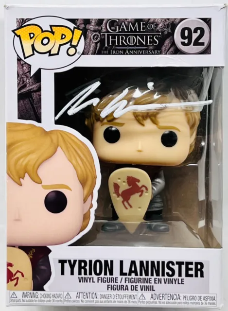 Peter Dinklage Signed Game of Thrones Funko Pop #92 Beckett BAS Witness