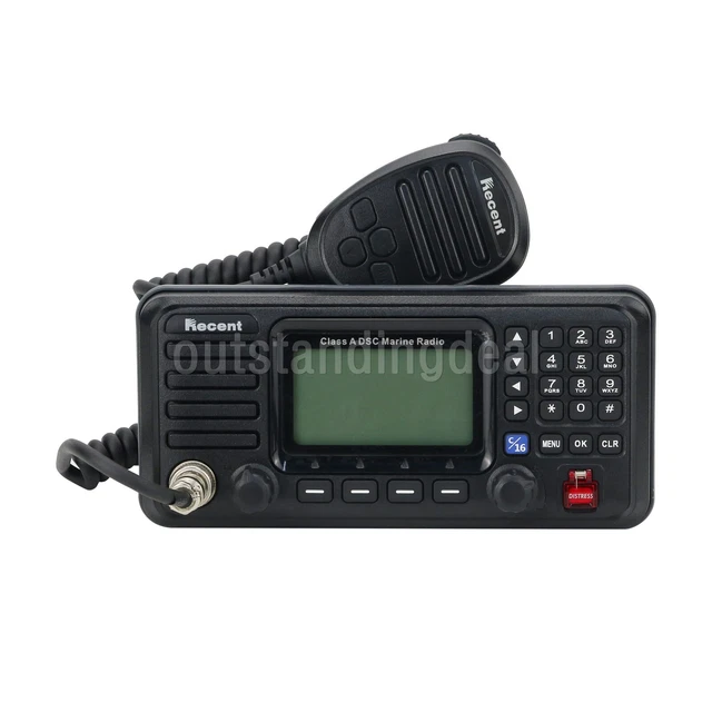 Recente ricetrasmettitore radio marino RS-510M 25W VHF applicato a navi e barche os12