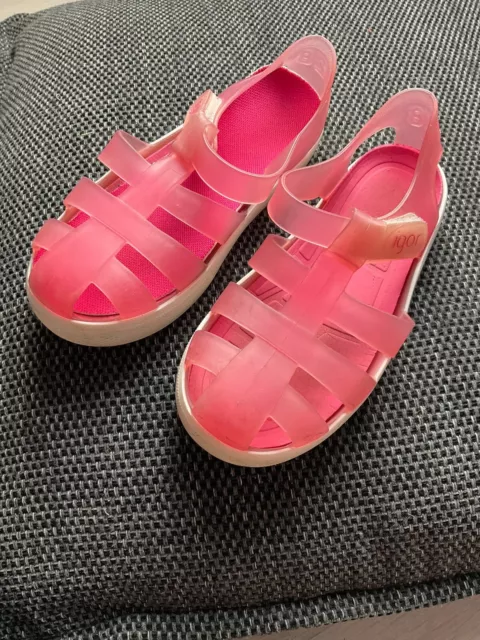 IGOR GIRLS INFANT Pink Jelly Shoes Size 10 0.99 PicClick UK