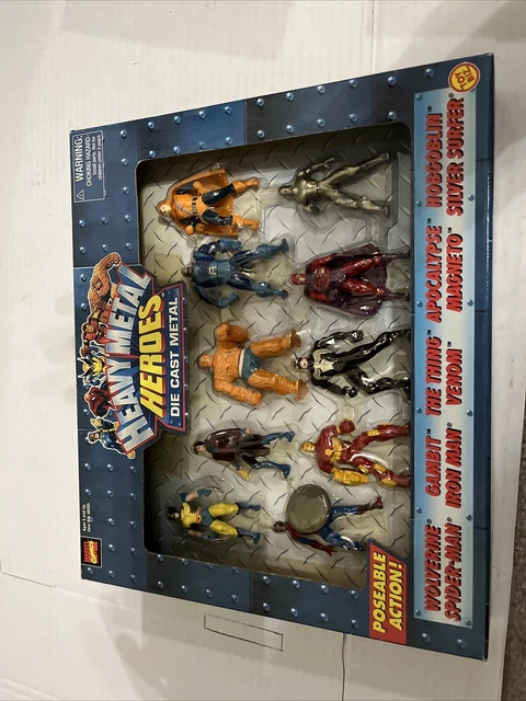 Marvel Heavy Metal Heroes (10 Pack) Htf/Rare Never Opened. See Actual Photos!!