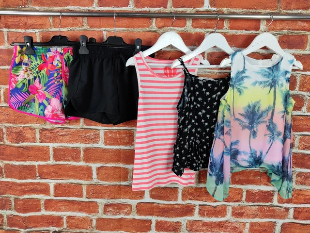 Girls Bundle Age 8-9 Years Next H&M Decathlon Shorts Top Vest Blouse Kids 134Cm