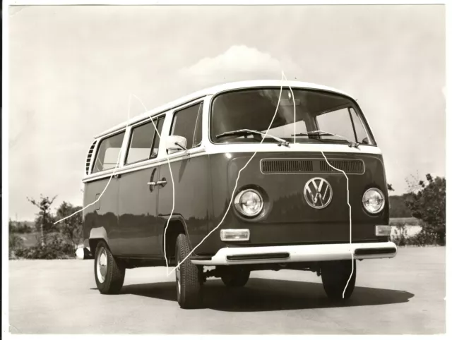 24x18cm Orig altes Archiv Foto 1969 VW Bus Typ 2 T2 a photo