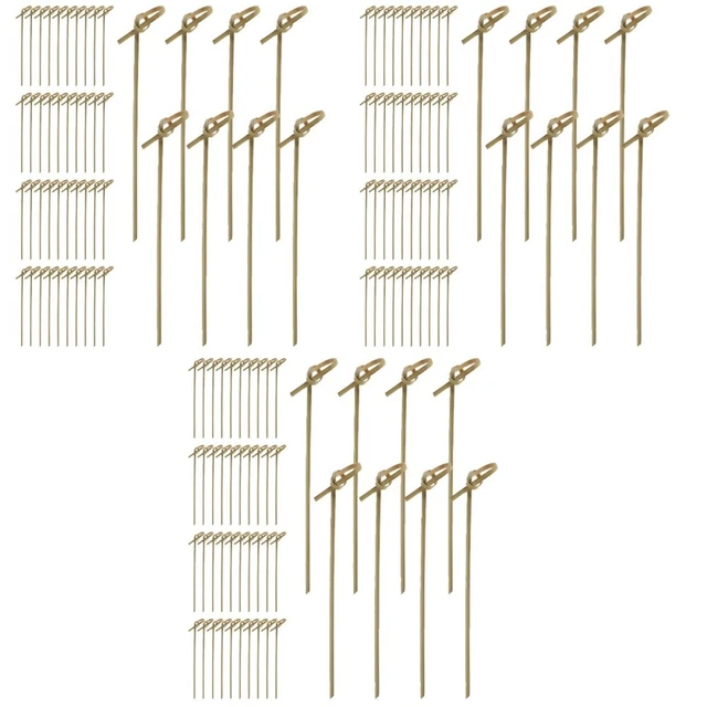 300 un. palitos de cóctel nudo de bambú pinchos selecciones de cóctel palitos de comida para