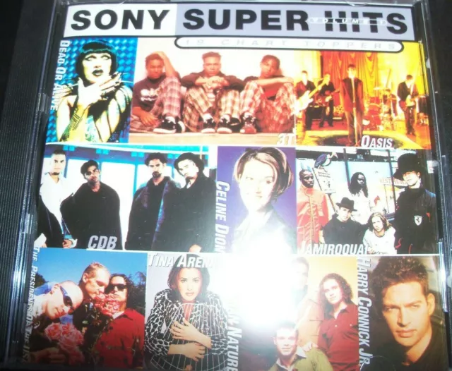 Sony Super Hits Vol 1 Various CD Dead Or Alive Tina Arena 3T Celine Dion Oasis