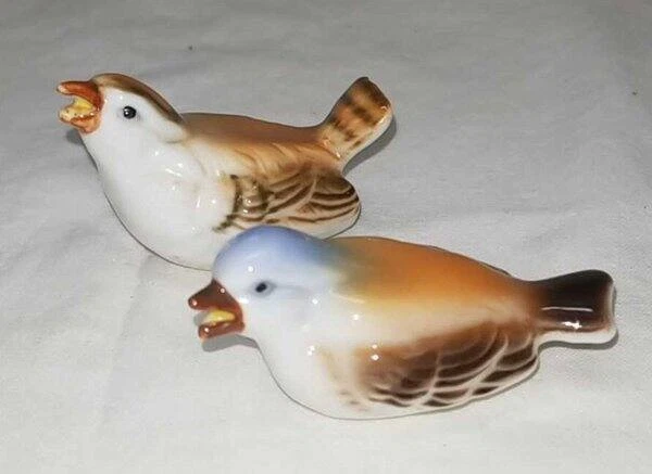 Lot of 2 Mini Vintage Bone China Birds