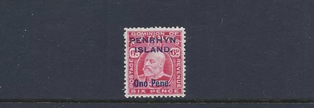 PENRHYN 1914-15 KEVII overprint (SG 22 6d) VF MH and fresh