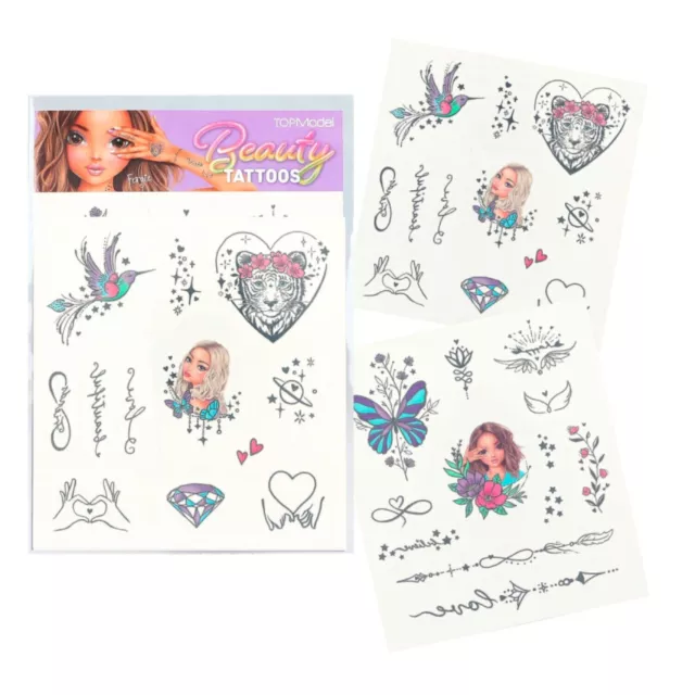 TOP Model Tattoos Beauty And Me Brand New (Styles May Vary)
