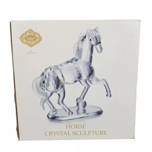 Shannon Crystal by Godinger Horse Crystal Sculpture 5" Estate Find