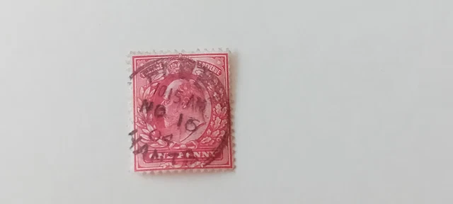 GB KEV11 1d Red - Fleet Hampshire Postmark