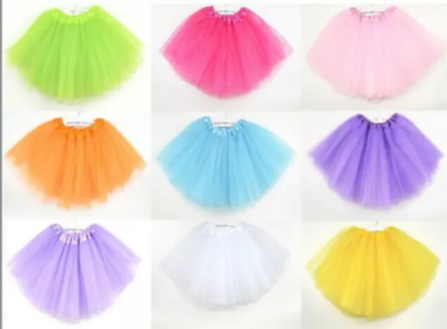 3 LAYER TUTU Kids Girl Ballet Dance SKIRT Costume clothing for Party *