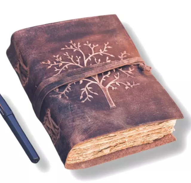 Tree of Life Embossed Leather Journal | 240 Vintage pages | Melbourne