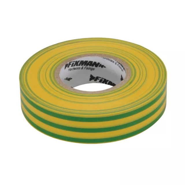 Insulation Tape 19mm x 33m Green/Yellow - Silverline - 719815