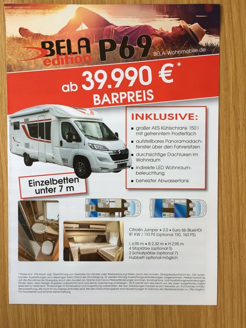 Bela Wohnmobil Preisliste