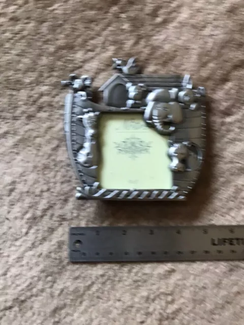 Creative Gifts Notre Metal Art Pewter Newborn Baby Picture Photo Frame 3" x3"