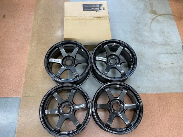 100-4H Must-see Size!! Rays VOLK RACING TE37 SONIC FACE-Wheel 4 Pcs Set JP